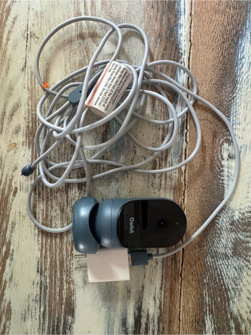 Owlet Gray Smart Baby Monitor Camera with Power Cable